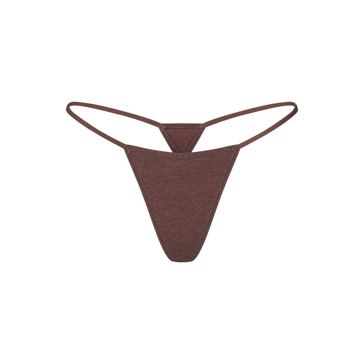 EVERYDAY COTTON STRING THONG | COCOA HEATHER
