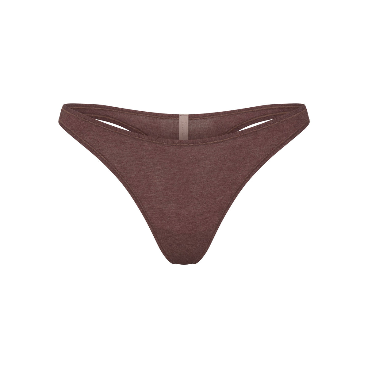 EVERYDAY COTTON THONG | COCOA HEATHER