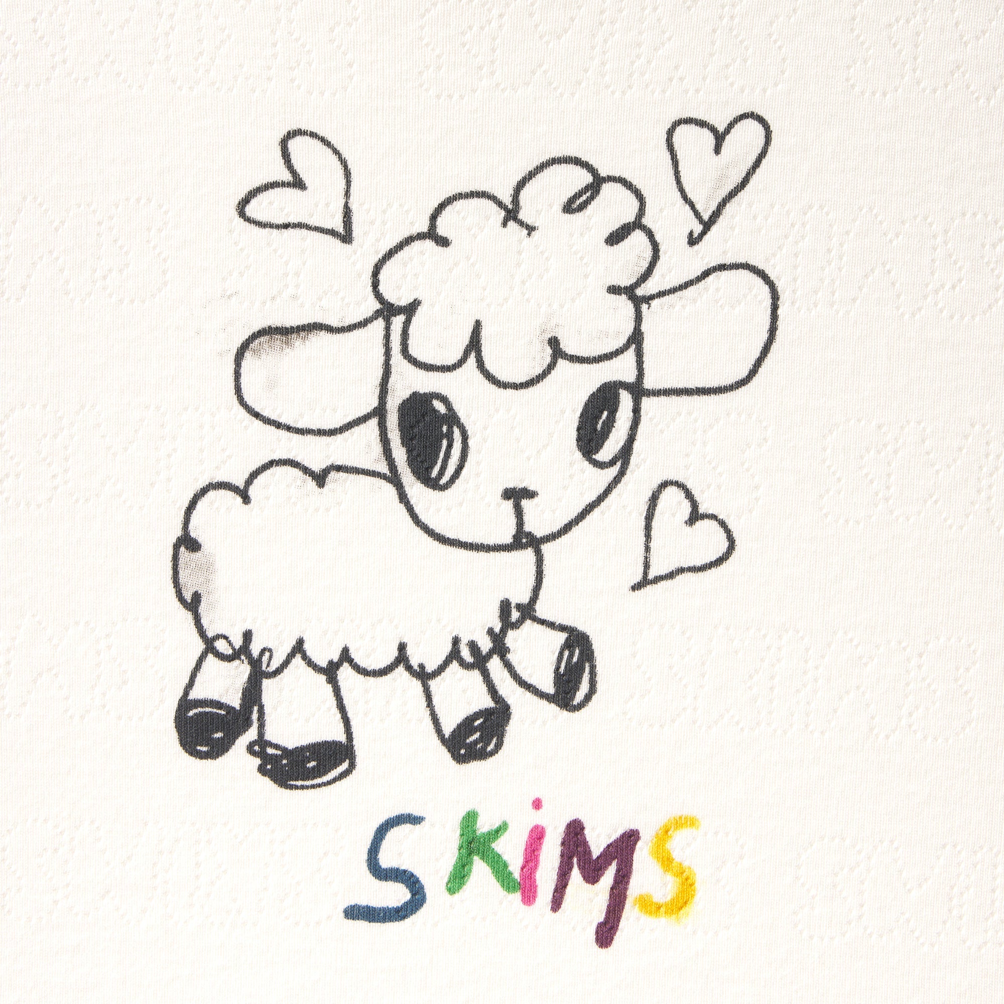 LOGO POINTELLE T-SHIRT | MARBLE HAPPY SHEEP