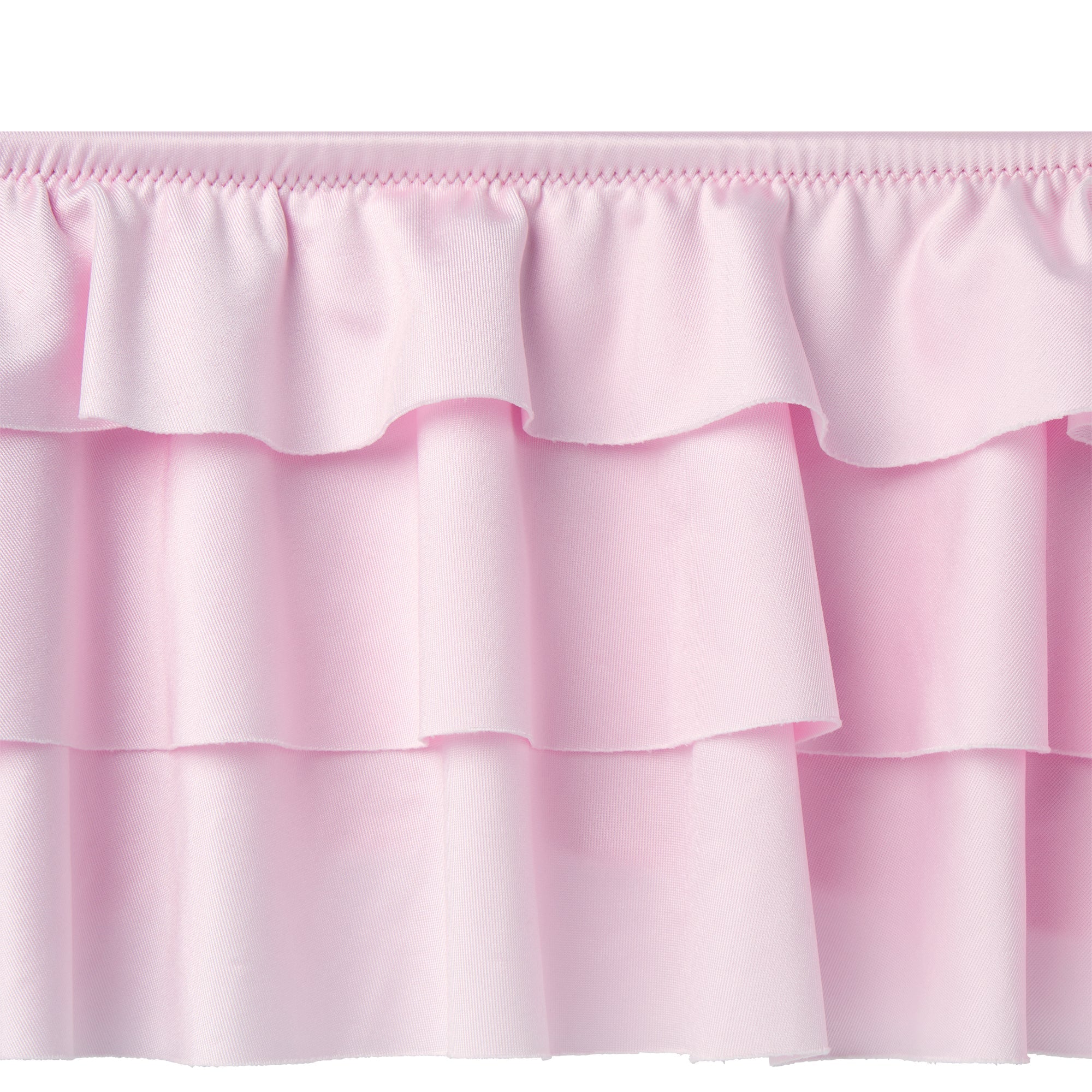 SATIN SWIM RUFFLE BIKINI TOP | CHERRY BLOSSOM