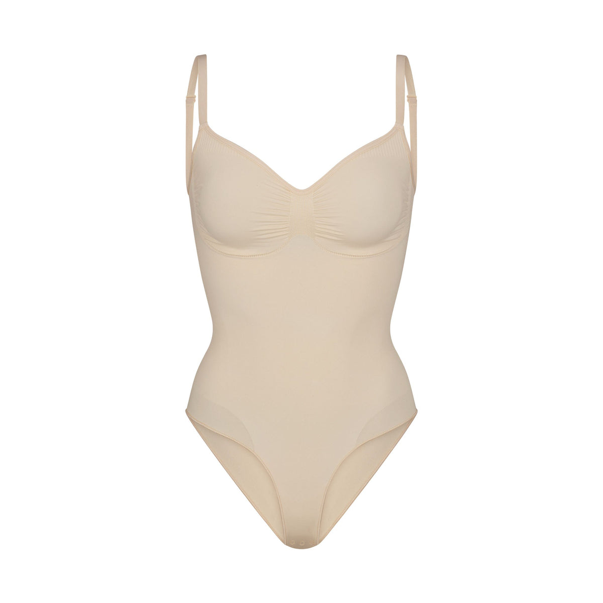 SEAMLESS SCULPT BRIEF BODYSUIT | SAND