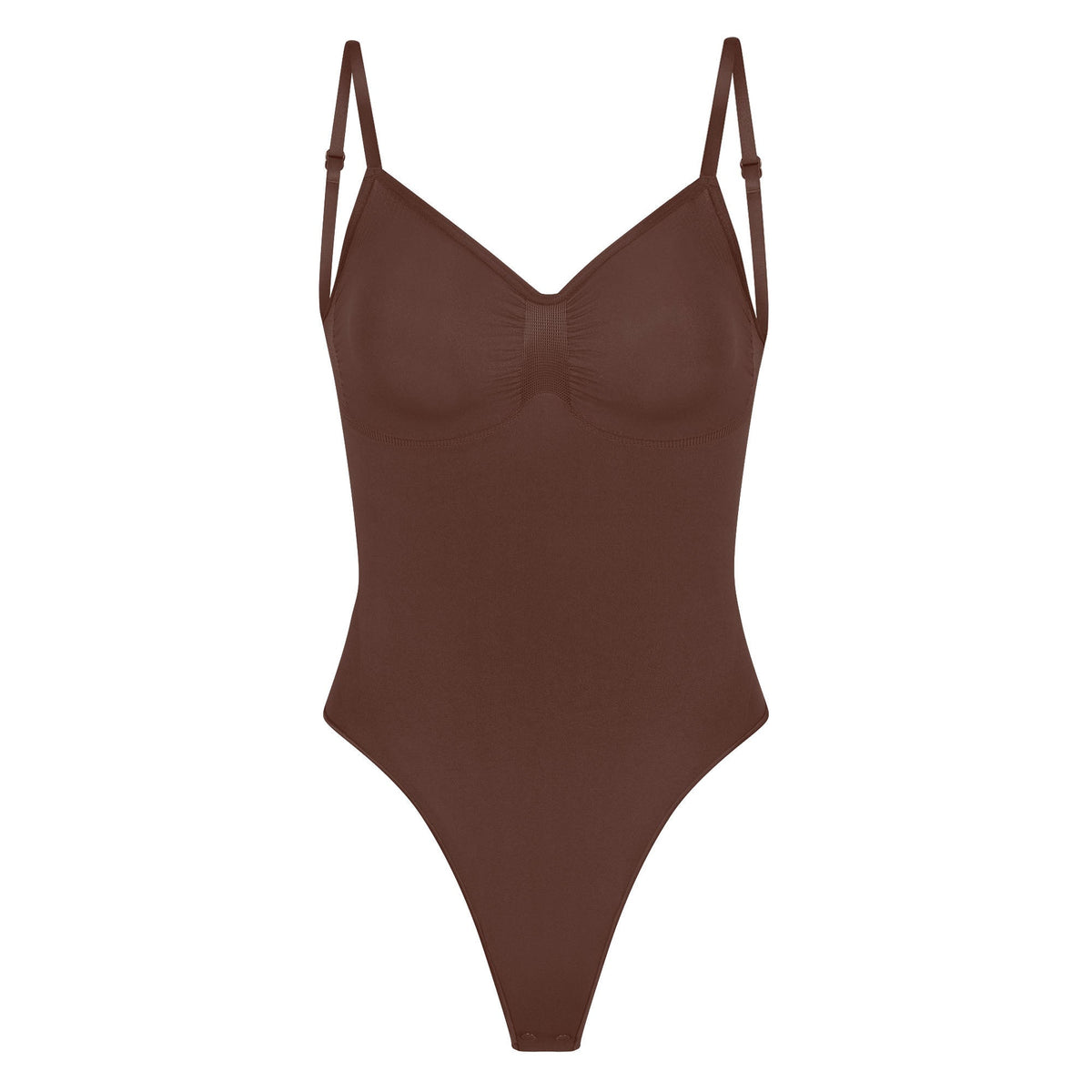 SEAMLESS SCULPT LOW BACK THONG BODYSUIT | COCOA