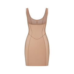 POWER MESH SHAPEWEAR OPEN BUST SLIP DRESS | SIENNA