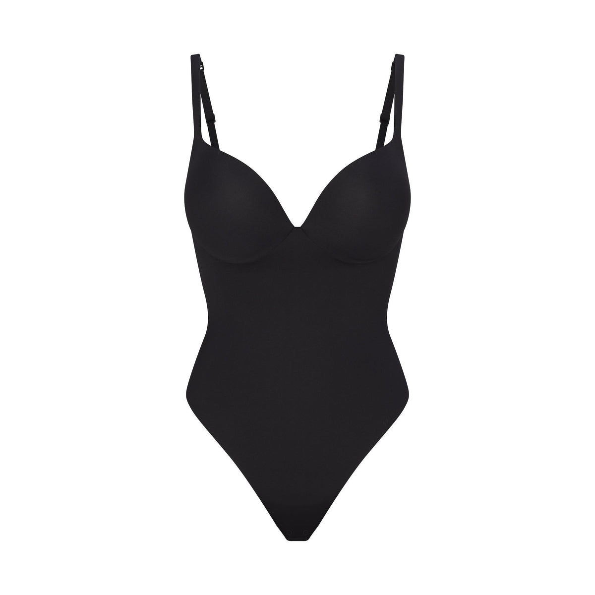 SKIMS ULTIMATE BODY PUSH-UP THONG BODYSUIT | ONYX