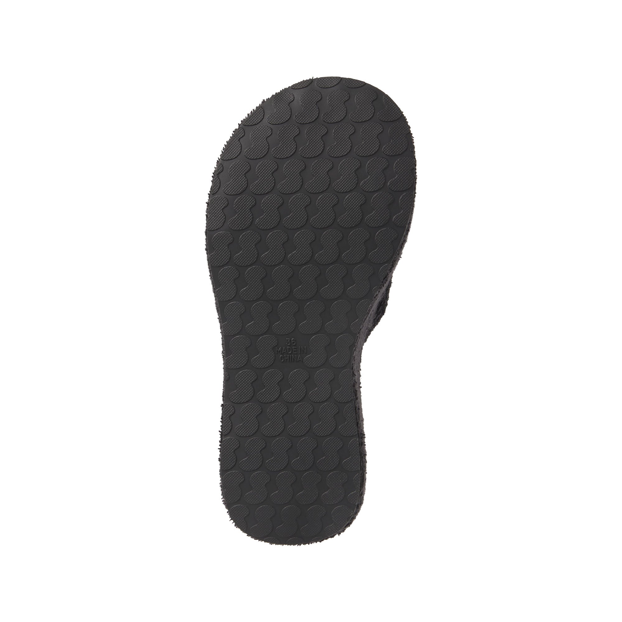TERRY PLATFORM SANDAL | ONYX