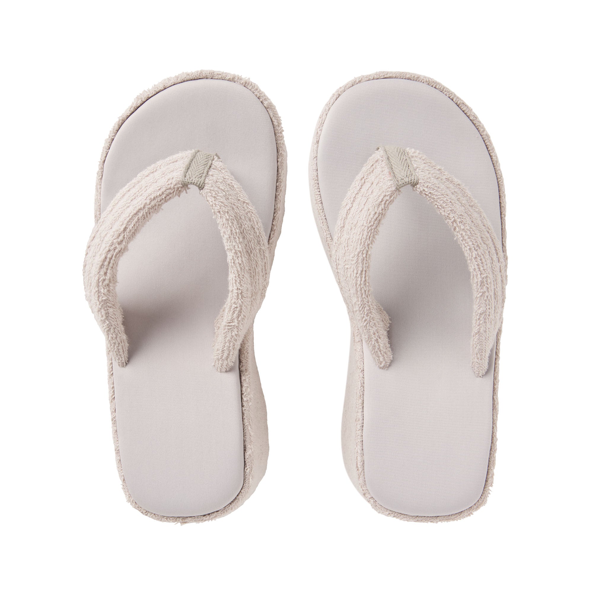 TERRY PLATFORM SANDAL | STONE