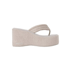 TERRY PLATFORM SANDAL | STONE
