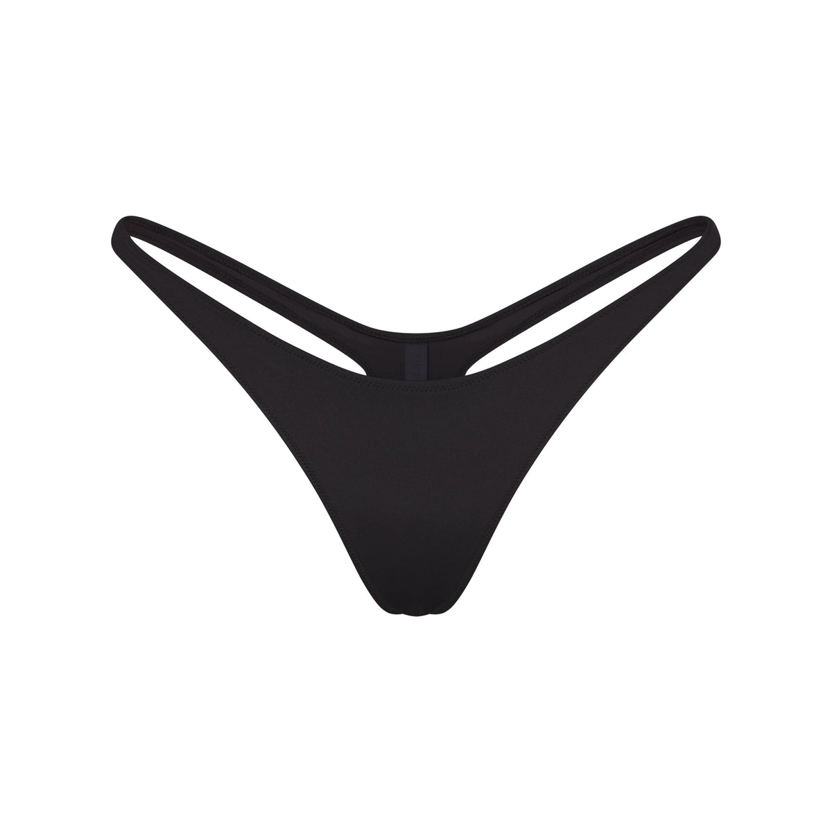 SIGNATURE SWIM THONG BIKINI BOTTOM | ONYX