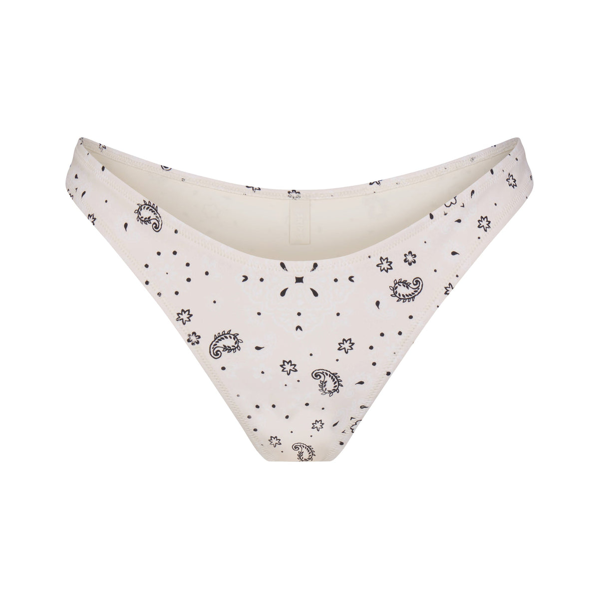 SIGNATURE SWIM TANGA BIKINI BOTTOM | ECRU BANDANA PRINT
