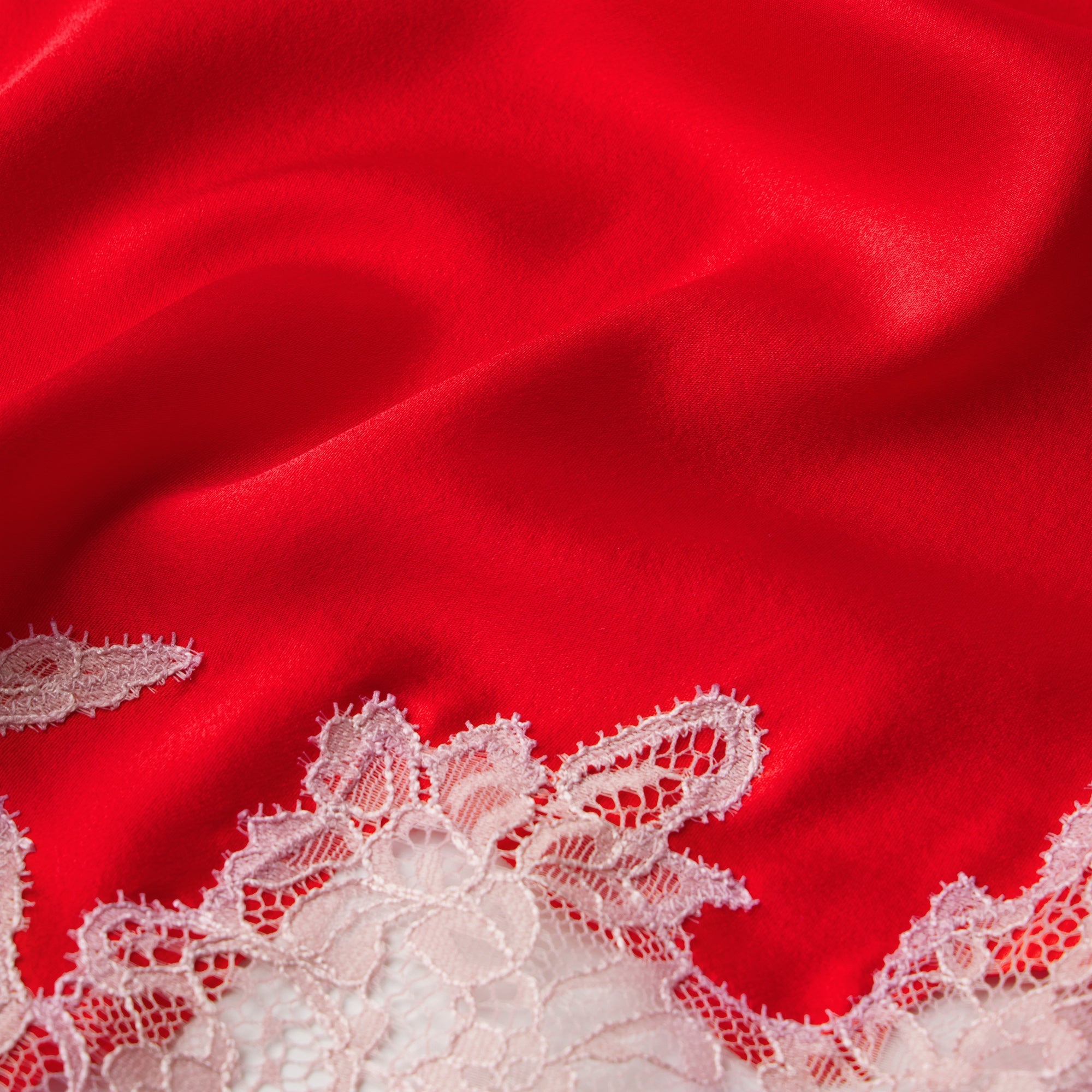SILK LACE GARTER CAMI AND SHORT SET | RUBY CONTRAST