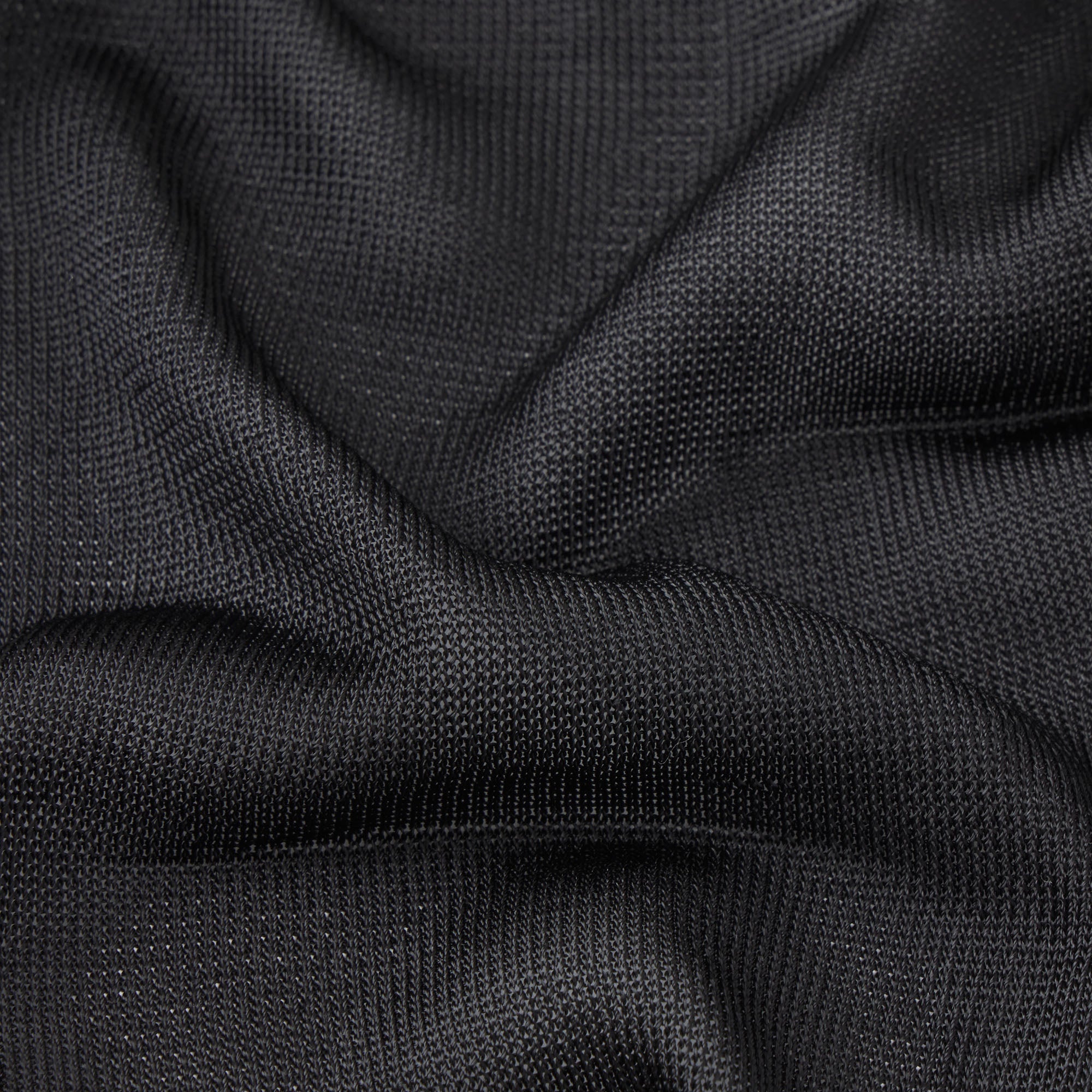 SLINKY KNIT DEEP PLUNGE TOP | OBSIDIAN