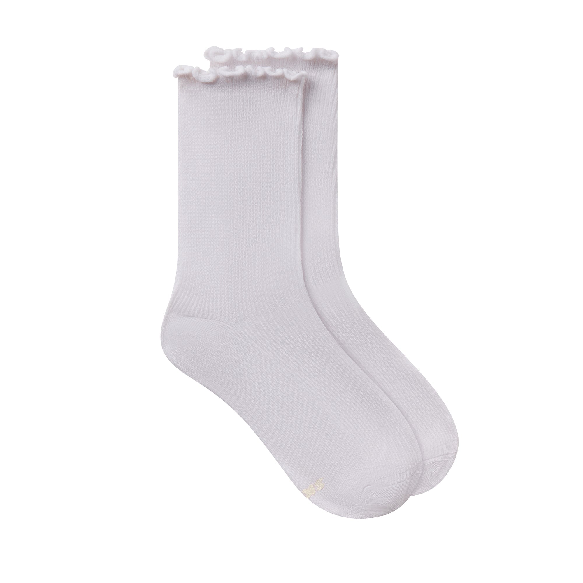 LETTUCE EDGE CREW SOCK 2-PACK | BUBBLEGUM AND SNOW