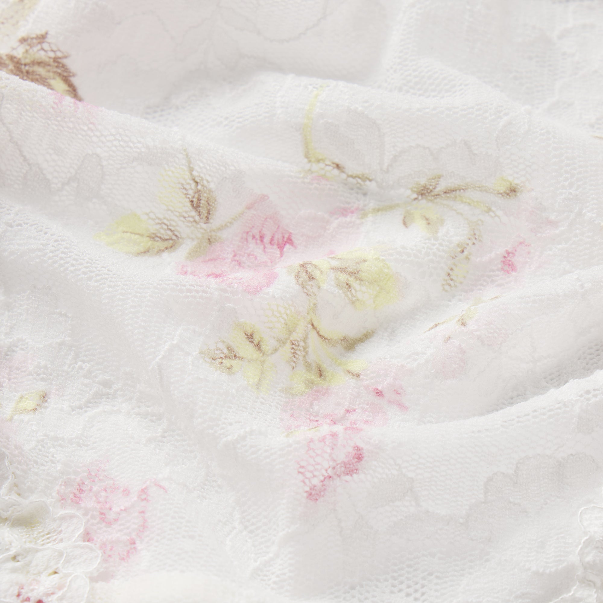 STRETCH LACE BUTTERFLY THONG | SNOW VINTAGE FLORAL PRINT