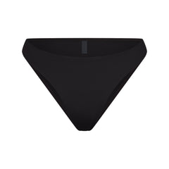 ICONIC SWIM HIGH LEG BIKINI BOTTOM | OBSIDIAN