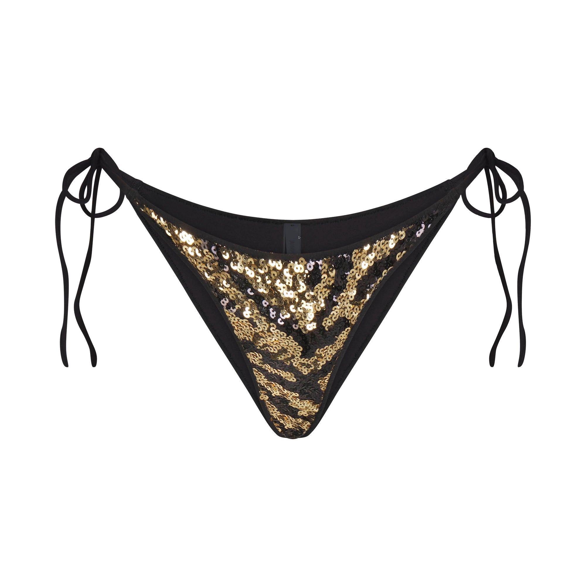 ICONIC SWIM SEQUIN BIKINI BOTTOM | BISCOTTI SEQUINED ZEBRA