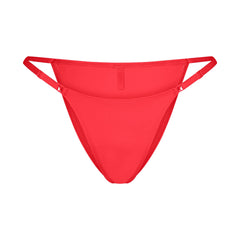ICONIC SWIM STRING BIKINI BOTTOM | CARMINE