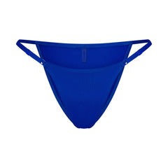 ICONIC SWIM STRING BIKINI BOTTOM | COBALT