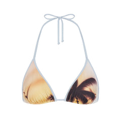 SIGNATURE SWIM TRIANGLE BIKINI TOP | AIRBRUSH BEACH SCENE