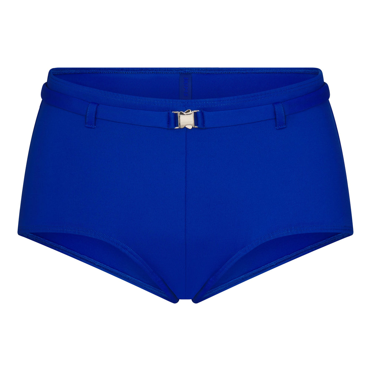 ICONIC SWIM BELTED BOY SHORT BIKINI BOTTOM | COBALT