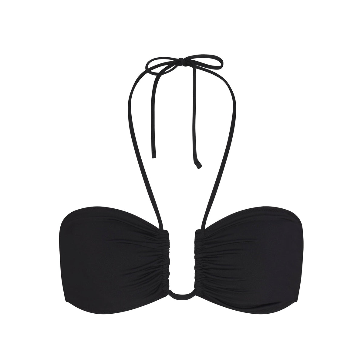 SIGNATURE SWIM HALTER BIKINI TOP | ONYX