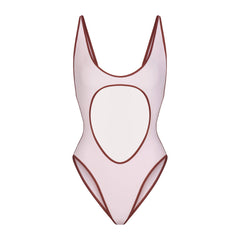 SIGNATURE SWIM CUT OUT ONE PIECE | CHERRY BLOSSOM CONTRAST