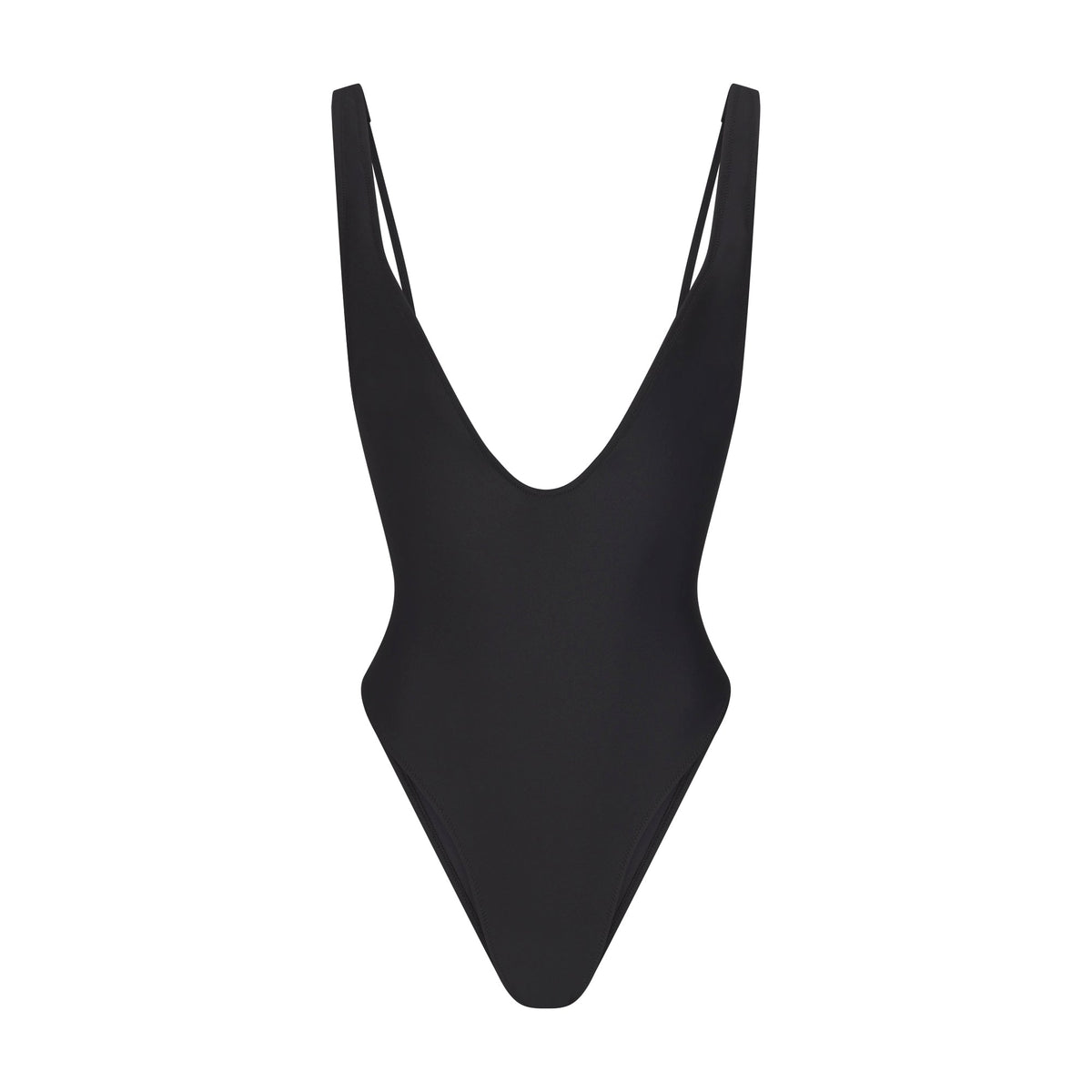 SIGNATURE SWIM PLUNGE ONE PIECE | ONYX