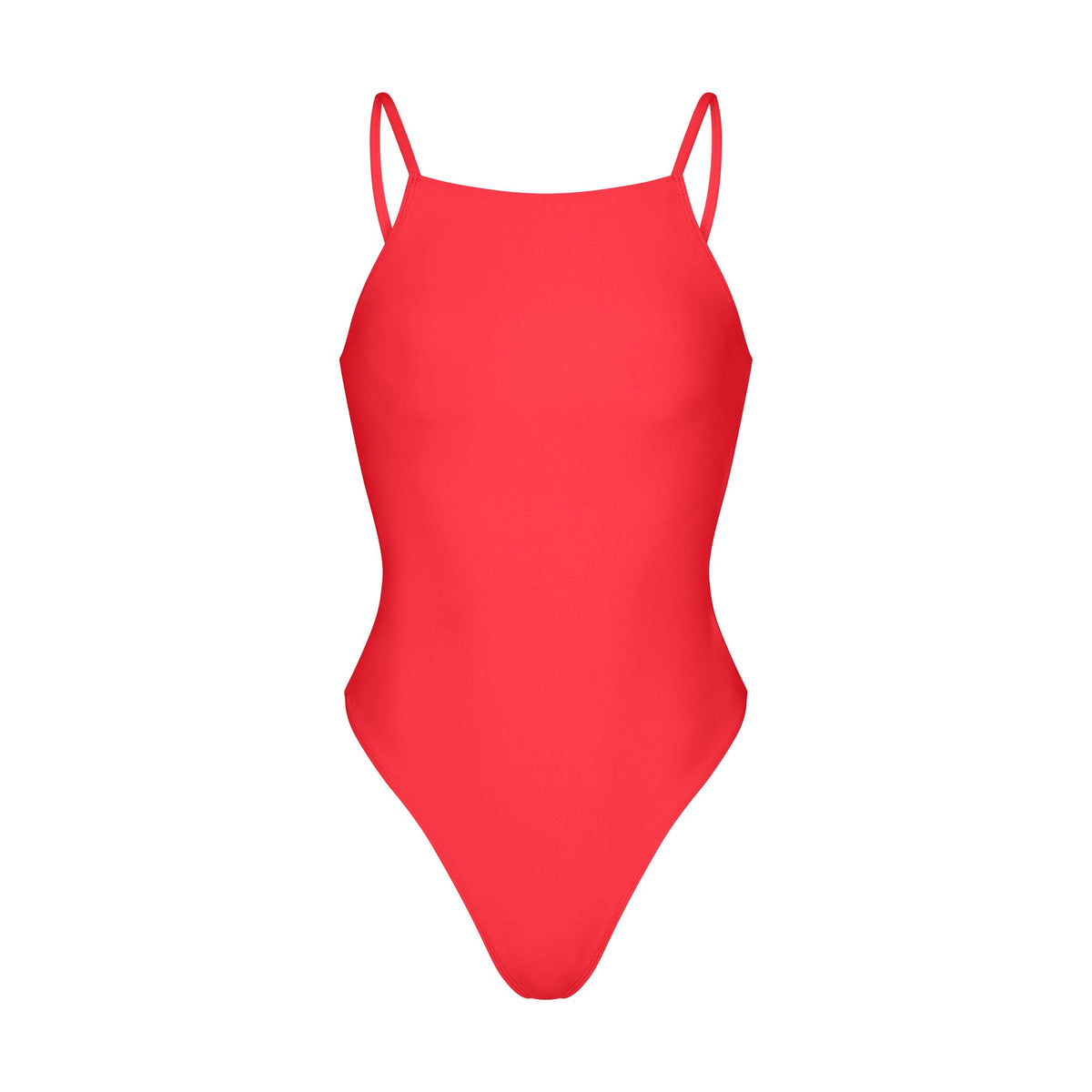 ICONIC SWIM HIGH NECK ONE PIECE | CARMINE