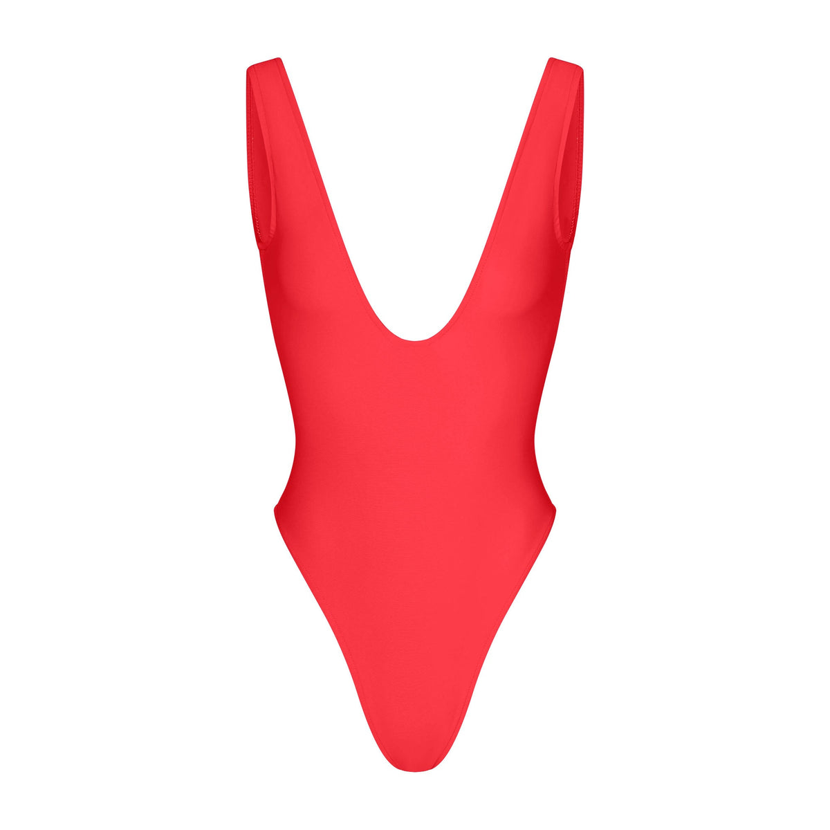 ICONIC SWIM PLUNGE ONE PIECE | CARMINE