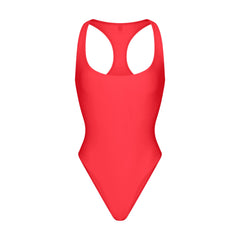 ICONIC SWIM RACERBACK ONE PIECE | CARMINE
