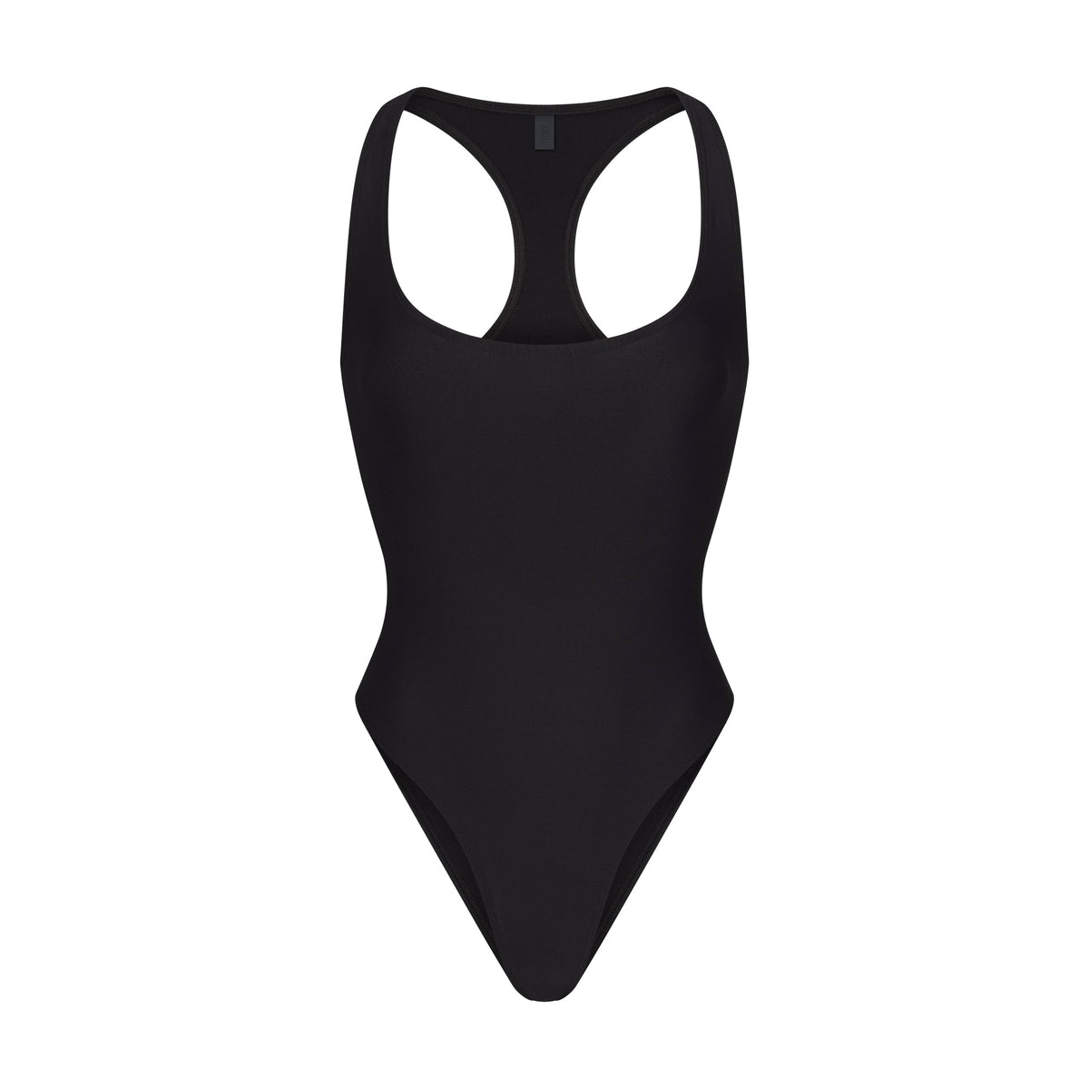 ICONIC SWIM RACERBACK ONE PIECE | OBSIDIAN