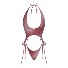 SIGNATURE SWIM PLUNGE MONOKINI | HENNA FK OMBRE PRINT