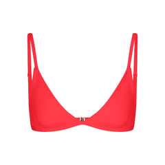ICONIC SWIM TRIANGLE BIKINI TOP | CARMINE