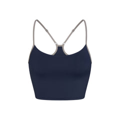 SIGNATURE SWIM CAMI TOP | NAVY CONTRAST