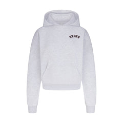 COTTON FLEECE LOGO CLASSIC HOODIE | ONYX ARCHED LOGO PATCH