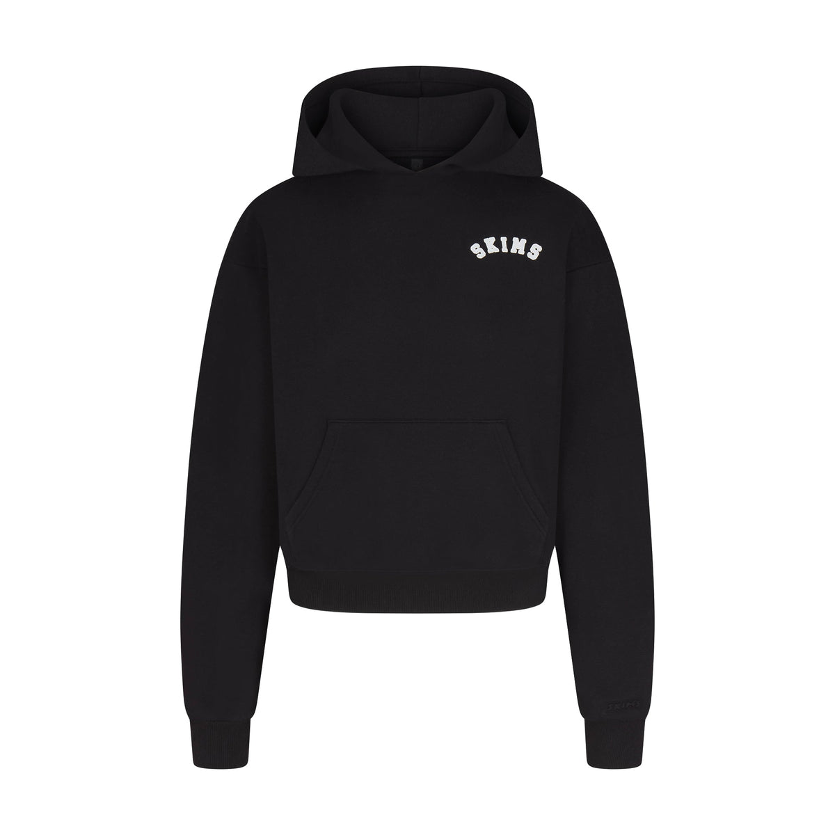 COTTON FLEECE LOGO CLASSIC HOODIE | SNOW ARCHED LOGO PATCH