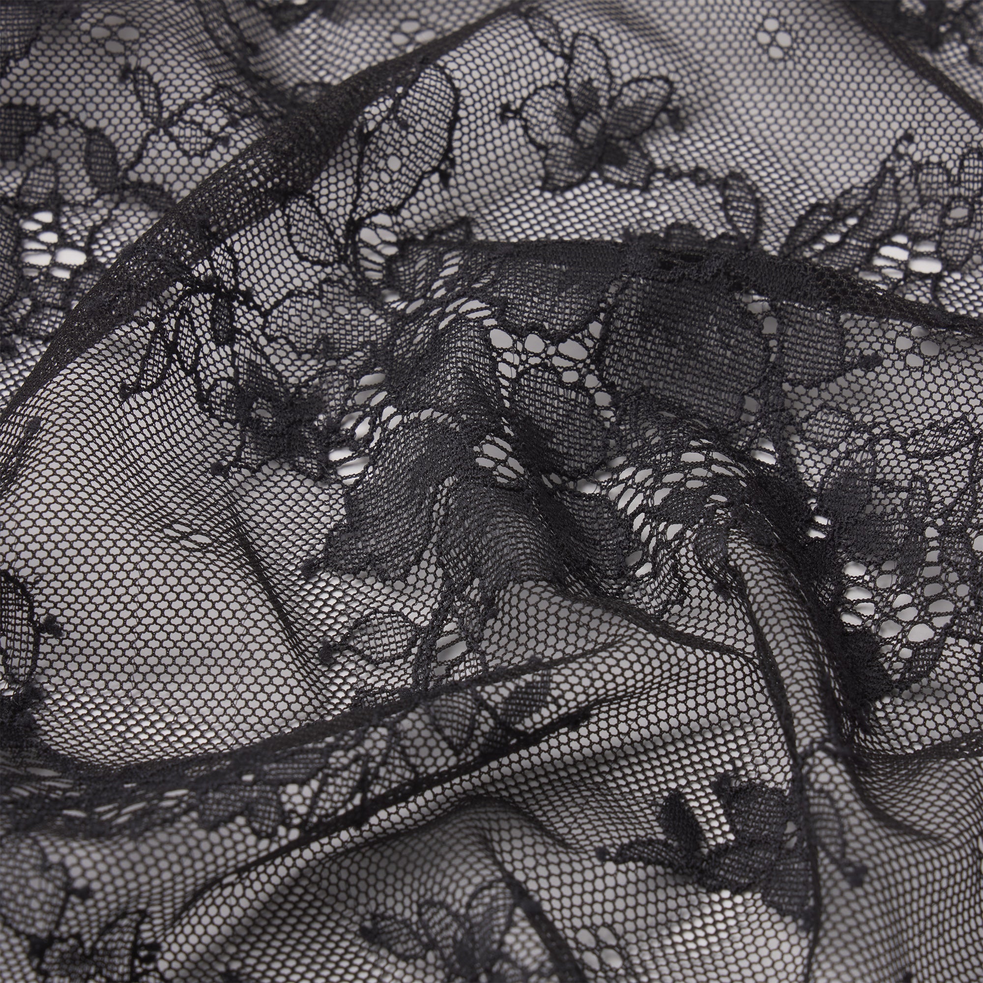ULTRA FINE LACE PEEK-A-BOO BIKINI | ONYX