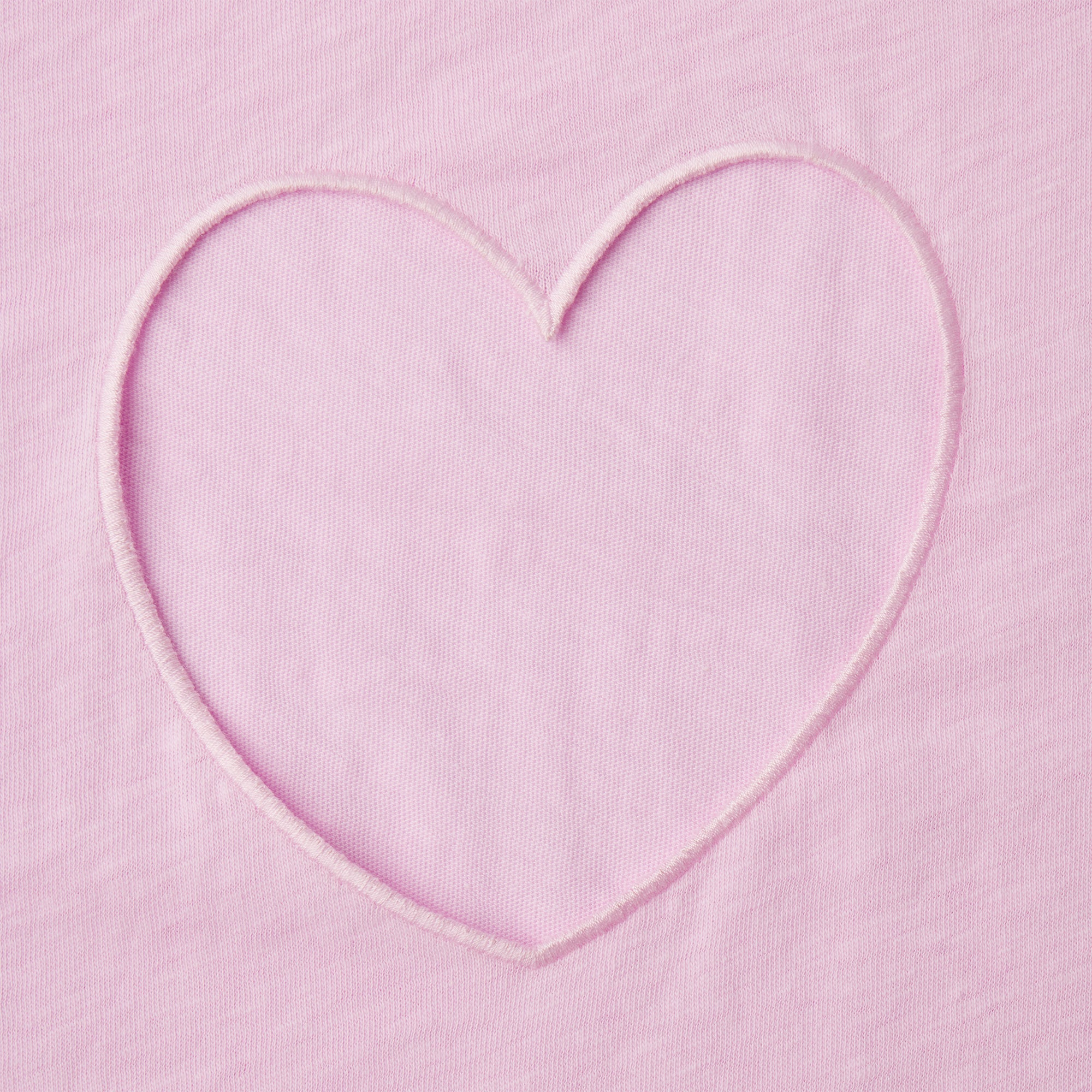 WORN IN JERSEY HEART ONESIE | BABY PINK