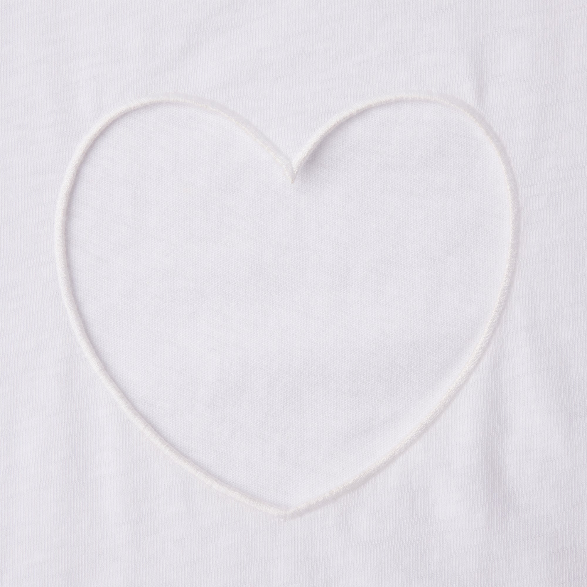 WORN IN JERSEY HEART ONESIE | SNOW