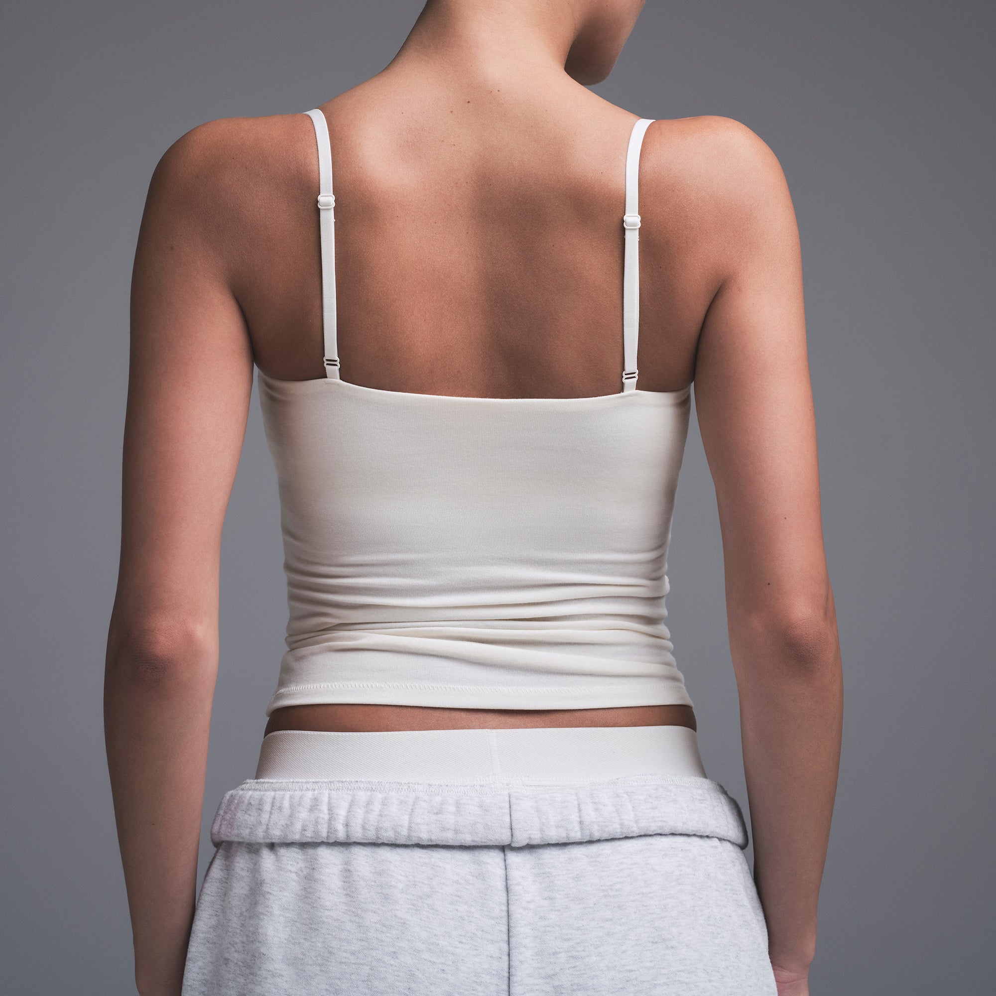 COTTON JERSEY CAMI | MARBLE