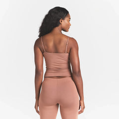 SMOOTH LAYERS SCOOP NECK CAMI | NUTMEG