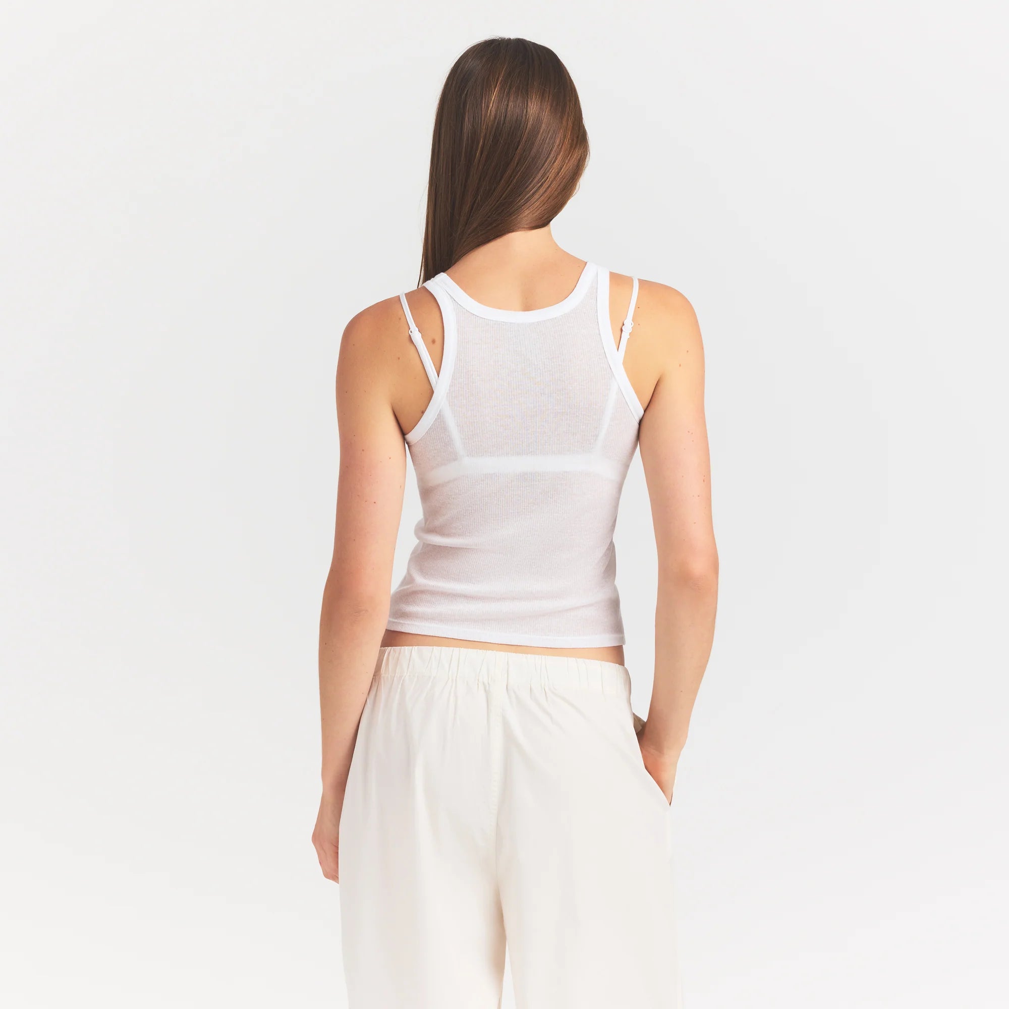 SHEER RIB TANK | SNOW