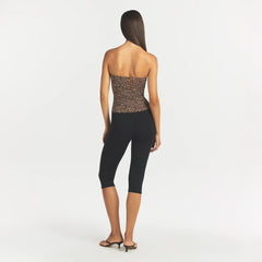 COTTON JERSEY TUBE TOP | SIENNA NATURAL LEOPARD