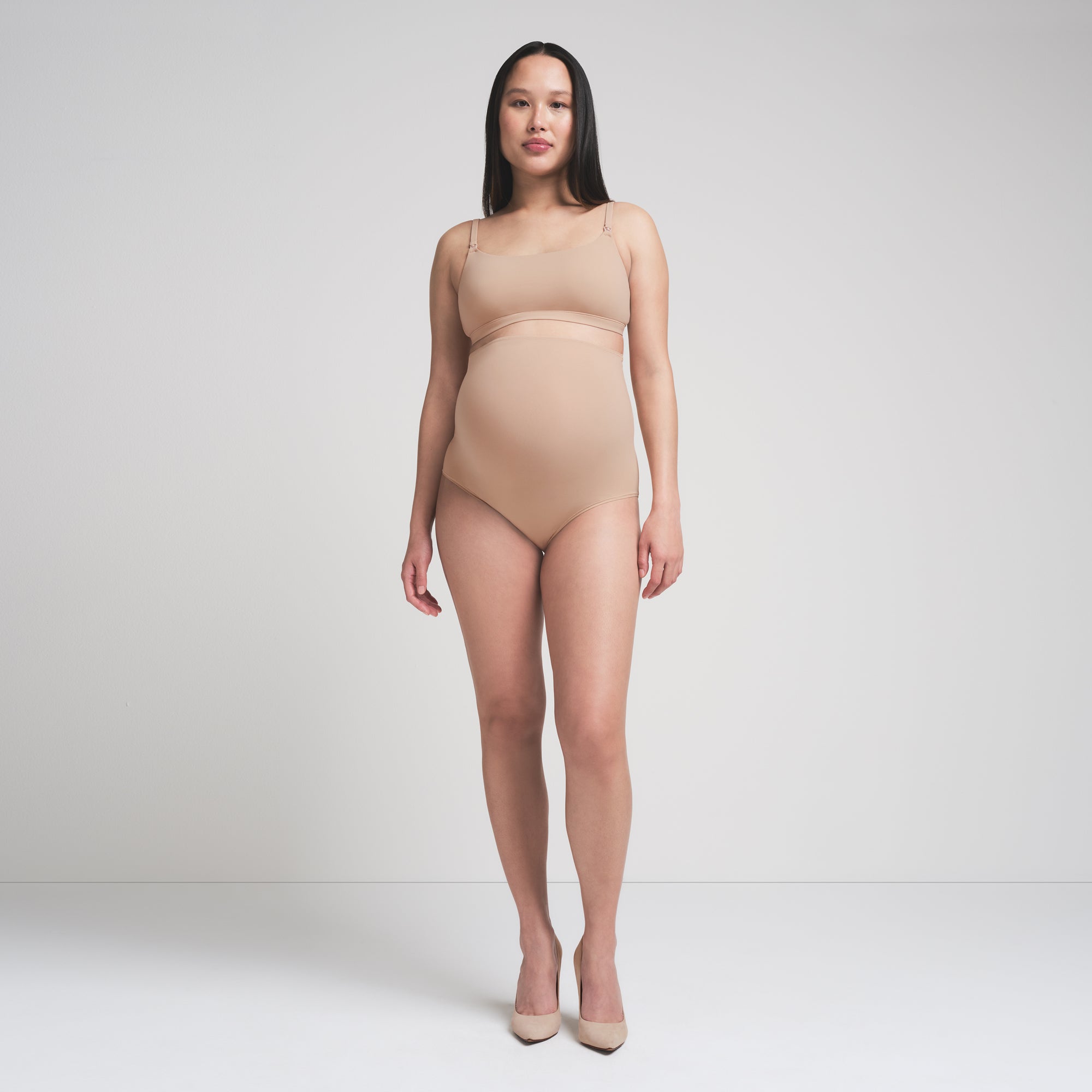 FITS EVERYBODY MATERNITY NURSING SCOOP BRALETTE | CLAY