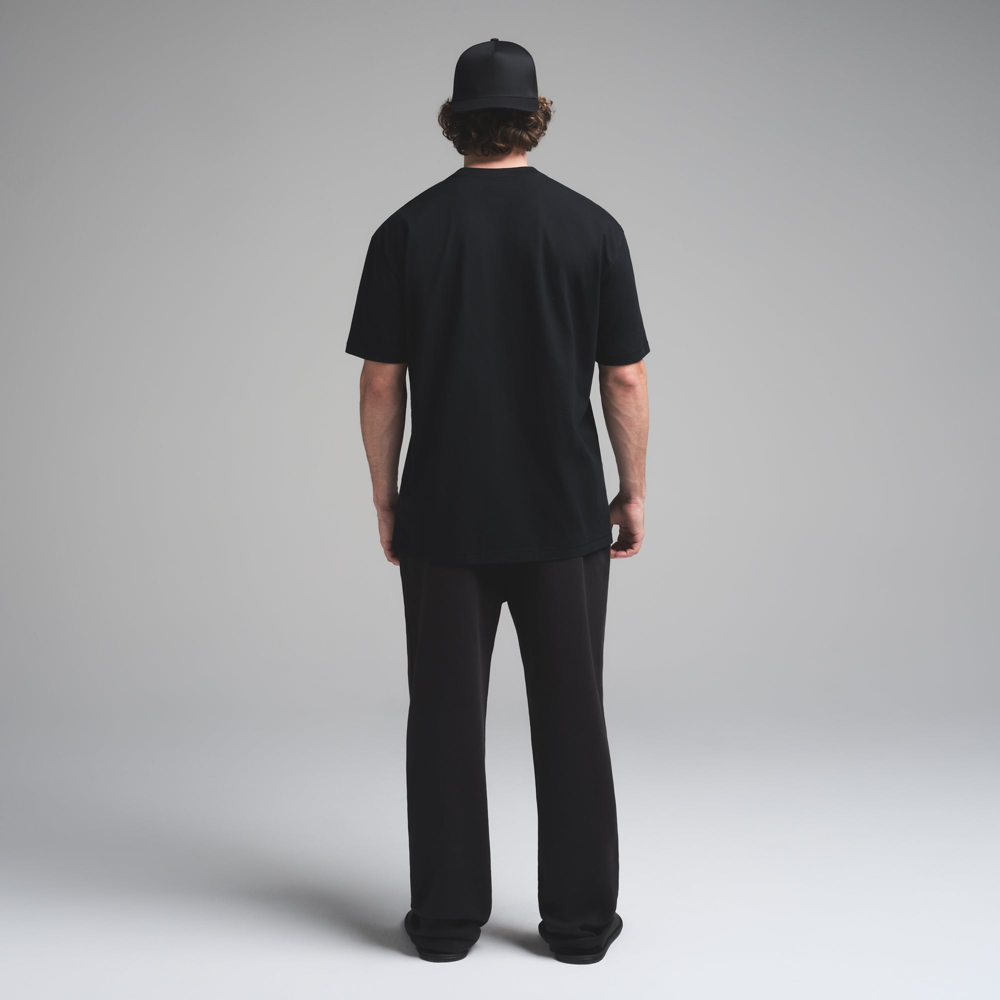 HEAVYWEIGHT COTTON MENS RELAXED T-SHIRT | OBSIDIAN