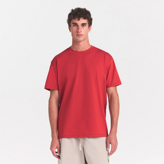 HEAVYWEIGHT COTTON MENS RELAXED T-SHIRT | WASHED RED