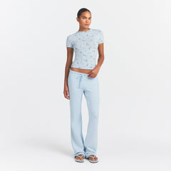 COTTON JERSEY T-SHIRT | POWDER BLUE BANDANA