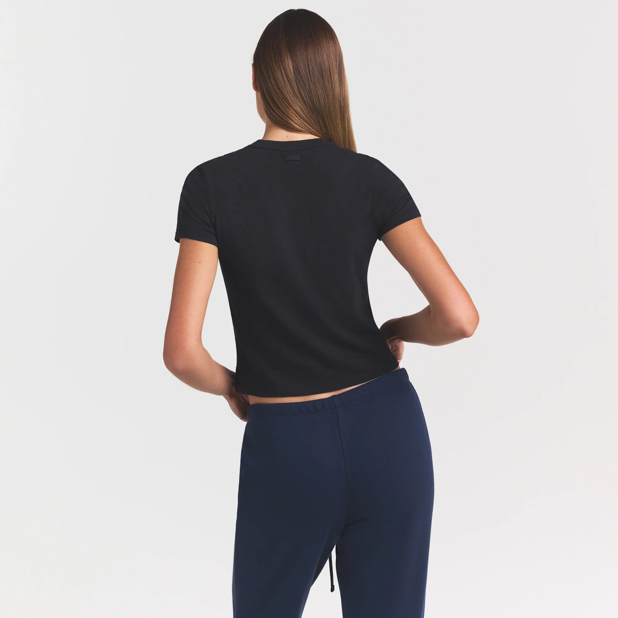 WORN IN JERSEY BABY V NECK TEE | WASHED ONYX