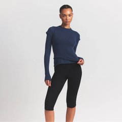 FEATHERWEIGHT CASHMERE TEE | INDIGO