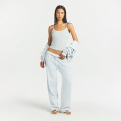 COTTON FLEECE CLASSIC STRAIGHT LEG PANT | LIGHT HEATHER GREY