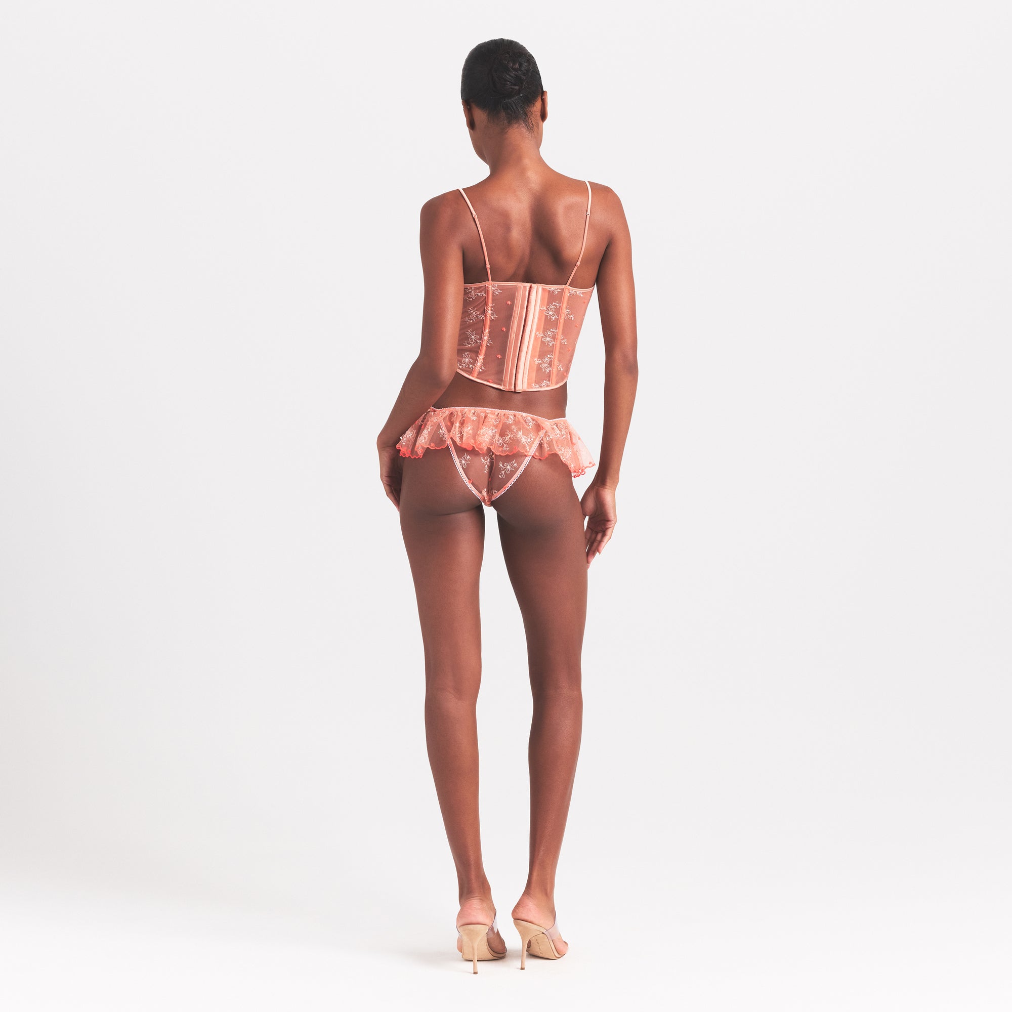 EMBROIDERED TULLE CORSET | GUAVA HEART TULLE